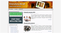 Desktop Screenshot of emerytury.biz.pl