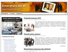 Tablet Screenshot of emerytury.biz.pl